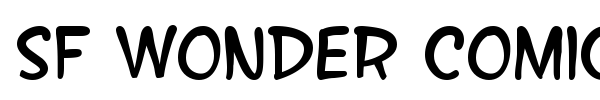 SF Wonder Comic font preview
